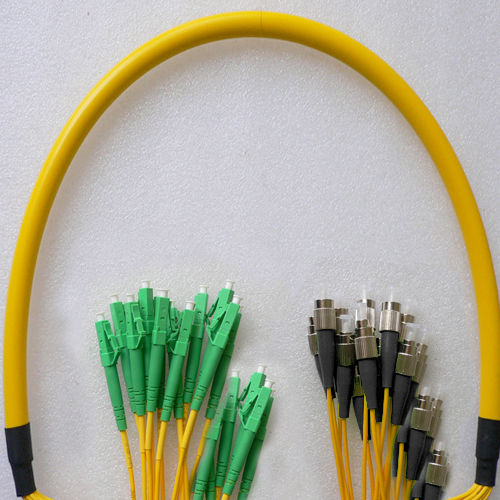24 Fiber FC/UPC to LC/APC Patch Cord OS2 9/125 Singlemode