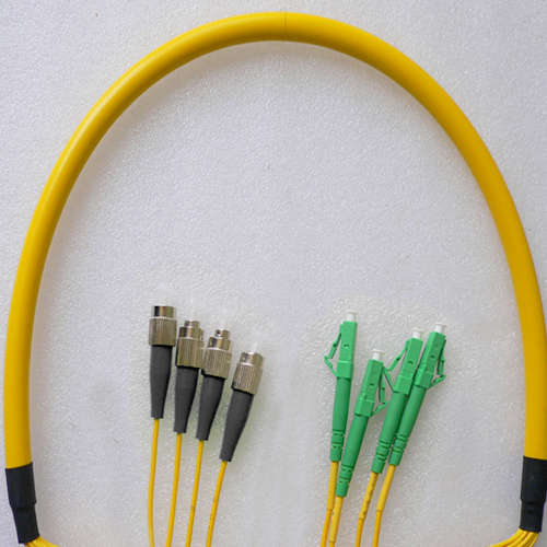 4 Fiber FC/UPC to LC/APC Patch Cord OS2 9/125 Singlemode