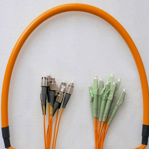 8 Fiber FC/UPC to LC/UPC Patch Cord OM1 62.5/125 Multimode