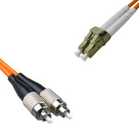 FC/UPC to LC/UPC Patch Cord OM1 62.5/125 Multimode Duplex