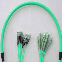 8 Fiber FC/UPC to LC/UPC Patch Cord OM3 50/125 Multimode