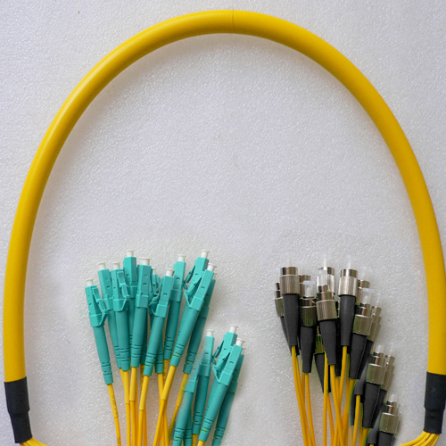 24 Fiber FC/UPC to LC/UPC Patch Cord OS2 9/125 Singlemode