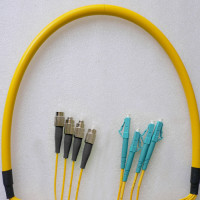 4 Fiber FC/UPC to LC/UPC Patch Cord OS2 9/125 Singlemode