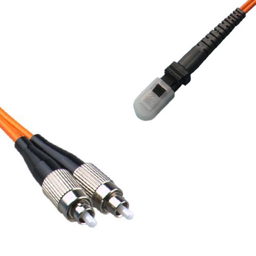 FC/UPC to MTRJ/UPC Patch Cord OM1 62.5/125 Multimode Duplex