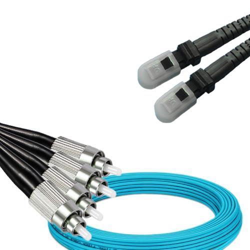4 Fiber FC/UPC to MTRJ/UPC Patch Cord OM3 50/125 Multimode