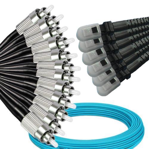 12 Fiber FC/UPC to MTRJ/UPC Patch Cord OM4 50/125 Multimode