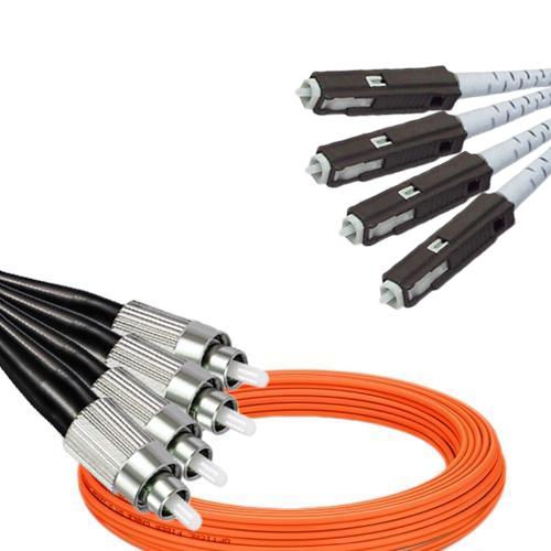 4 Fiber FC/UPC to MU/UPC Patch Cord OM1 62.5/125 Multimode