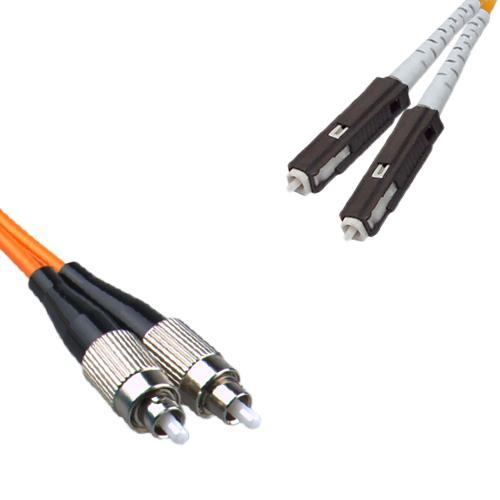 FC/UPC to MU/UPC Patch Cord OM1 62.5/125 Multimode Duplex