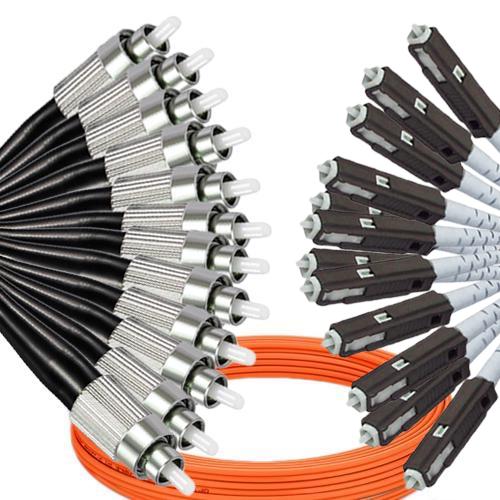 12 Fiber FC/UPC to MU/UPC Patch Cord OM2 50/125 Multimode