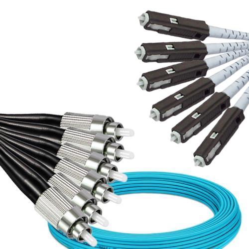 6 Fiber FC/UPC to MU/UPC Patch Cord OM3 50/125 Multimode