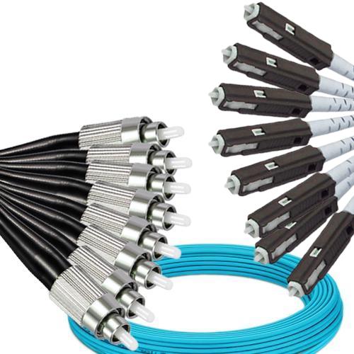 8 Fiber FC/UPC to MU/UPC Patch Cord OM3 50/125 Multimode