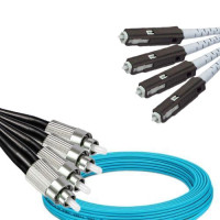 4 Fiber FC/UPC to MU/UPC Patch Cord OM4 50/125 Multimode