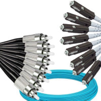 8 Fiber FC/UPC to MU/UPC Patch Cord OM4 50/125 Multimode