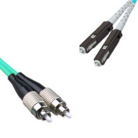 FC/UPC to MU/UPC Patch Cord OM4 50/125 Multimode Duplex