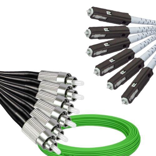 6 Fiber FC/UPC to MU/UPC Patch Cord OM5 50/125 Multimode