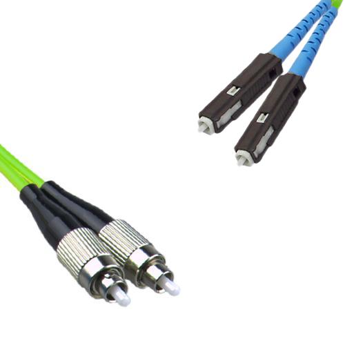 FC/UPC to MU/UPC Patch Cord OM5 50/125 Multimode Duplex