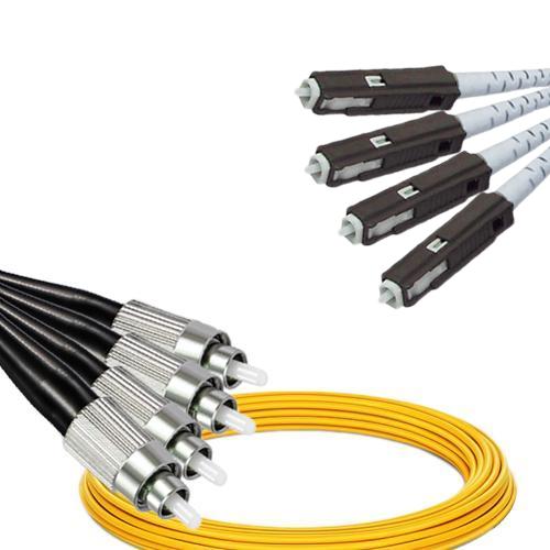 4 Fiber FC/UPC to MU/UPC Patch Cord OS2 9/125 Singlemode