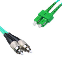 FC/UPC to SC/APC Patch Cord OM3 50/125 Multimode Duplex