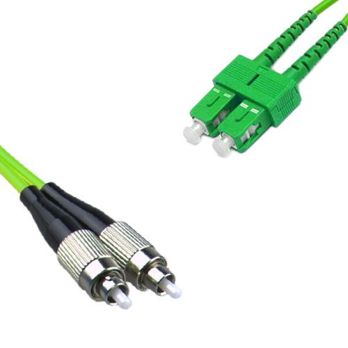 FC/UPC to SC/APC Patch Cord OM5 50/125 Multimode Duplex