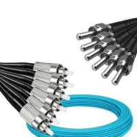 6 Fiber FC/UPC to SMA905/UPC Patch Cord OM3 50/125 Multimode