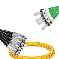 4 Fiber FC/UPC to ST/APC Patch Cord OS2 9/125 Singlemode