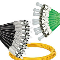 8 Fiber FC/UPC to ST/APC Patch Cord OS2 9/125 Singlemode