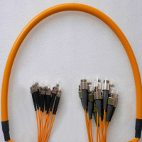 12 Fiber FC/UPC to ST/UPC Patch Cord OM2 50/125 Multimode