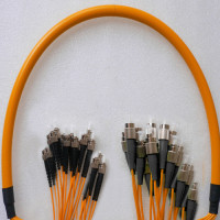 24 Fiber FC/UPC to ST/UPC Patch Cord OM2 50/125 Multimode