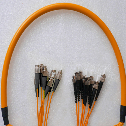 8 Fiber FC/UPC to ST/UPC Patch Cord OM2 50/125 Multimode