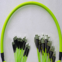 24 Fiber FC/UPC to ST/UPC Patch Cord OM5 50/125 Multimode