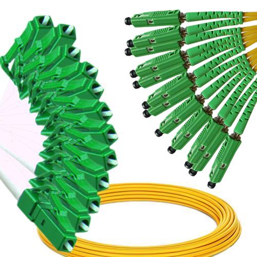 12 Fiber LC/APC to MU/APC Patch Cord OS2 9/125 Singlemode