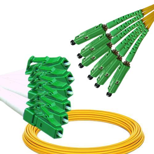 6 Fiber LC/APC to MU/APC Patch Cord OS2 9/125 Singlemode