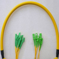 6 Fiber LC/APC to SC/APC Patch Cord OS2 9/125 Singlemode