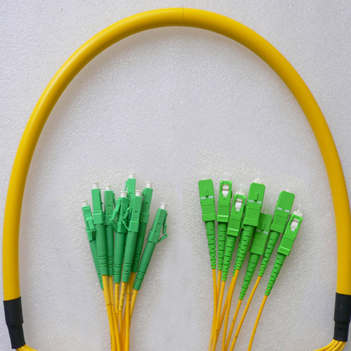 8 Fiber LC/APC to SC/APC Patch Cord OS2 9/125 Singlemode