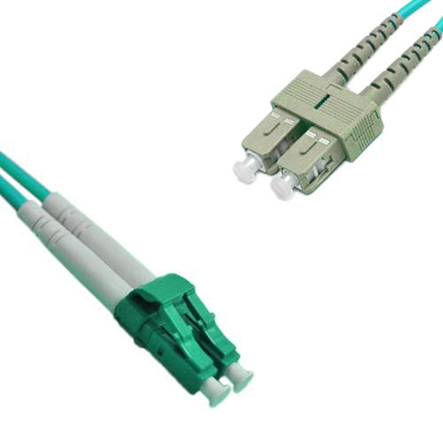 LC/APC to SC/UPC Patch Cord OM4 50/125 Multimode Duplex