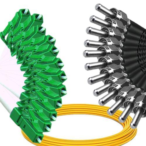 12 Fiber LC/APC to SMA905/UPC Patch Cord OS2 9/125 Singlemode