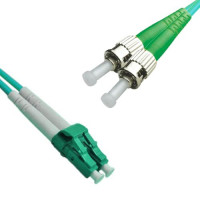 LC/APC to ST/APC Patch Cord OM4 50/125 Multimode Duplex