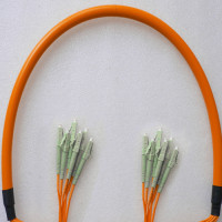 6 Fiber LC/UPC to LC/UPC Patch Cord OM2 50/125 Multimode