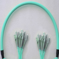 8 Fiber LC/UPC to LC/UPC Patch Cord OM4 50/125 Multimode