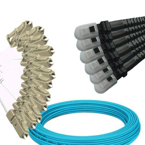 12 Fiber LC/UPC to MTRJ/UPC Patch Cord OM3 50/125 Multimode