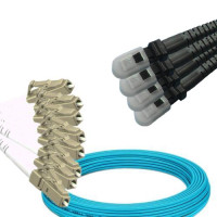 8 Fiber LC/UPC to MTRJ/UPC Patch Cord OM3 50/125 Multimode
