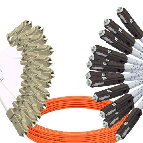 12 Fiber LC/UPC to MU/UPC Patch Cord OM1 62.5/125 Multimode