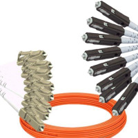 8 Fiber LC/UPC to MU/UPC Patch Cord OM1 62.5/125 Multimode