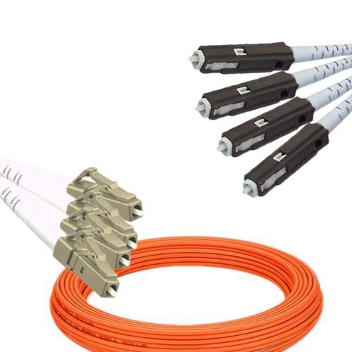 4 Fiber LC/UPC to MU/UPC Patch Cord OM2 50/125 Multimode