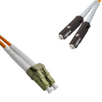 LC/UPC to MU/UPC Patch Cord OM2 50/125 Multimode Duplex