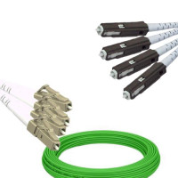 4 Fiber LC/UPC to MU/UPC Patch Cord OM5 50/125 Multimode