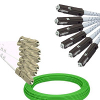 6 Fiber LC/UPC to MU/UPC Patch Cord OM5 50/125 Multimode