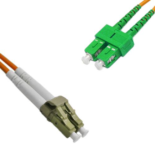 LC/UPC to SC/APC Patch Cord OM1 62.5/125 Multimode Duplex
