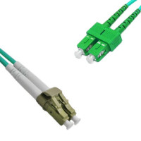 LC/UPC to SC/APC Patch Cord OM3 50/125 Multimode Duplex