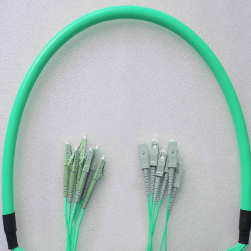 6 Fiber LC/UPC to SC/UPC Patch Cord OM3 50/125 Multimode
